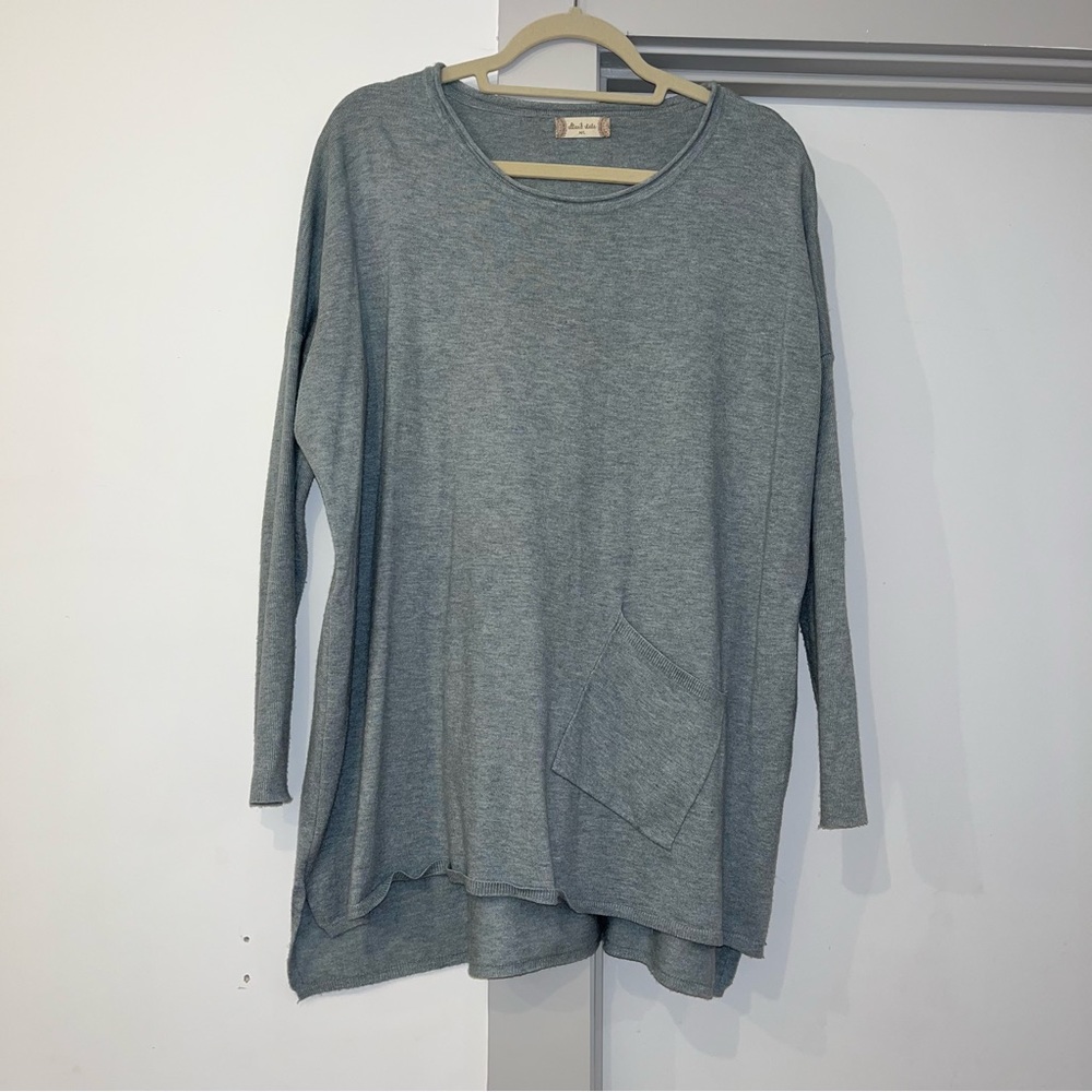 Light Blue Long Sleeve Sweater